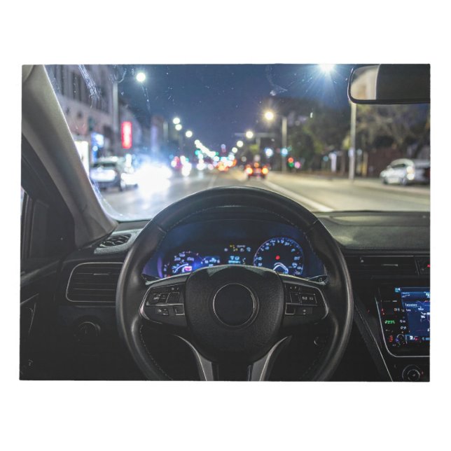 Driving in the city notepad (Front)
