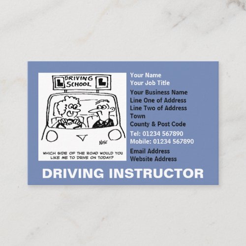 Driving Instructor Appointments Business Card