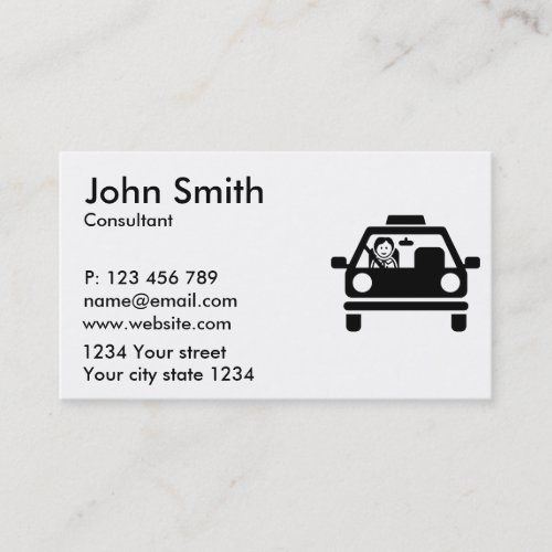 Driving instructor business card