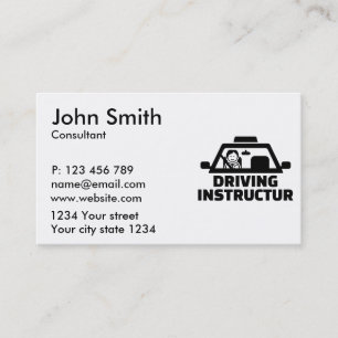 Driving instructor business card