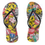 Driving Instructor Fun Road Sign Collage Flip Flops