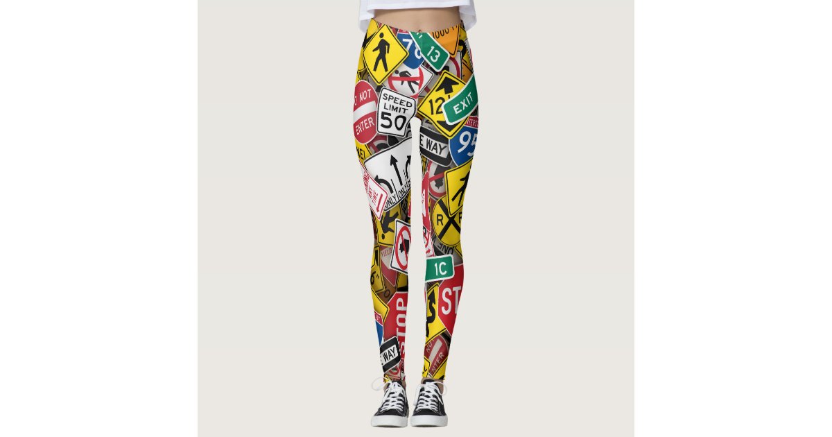 Baseball ball Seam Stitches Pattern Leggings