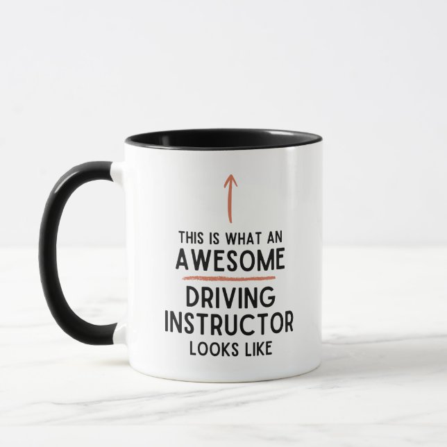 Driving Instructor New Driver Driving School Mug (Left)