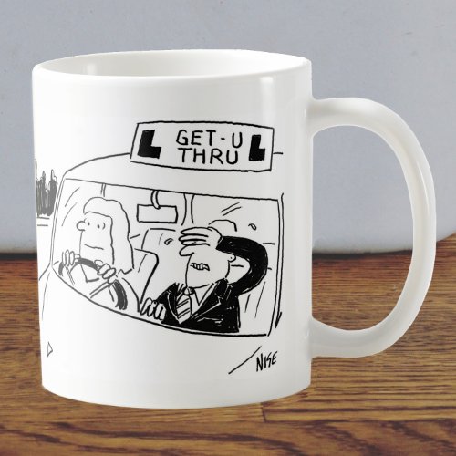Driving Instructor or Examiner Cartoon Coffee Mug