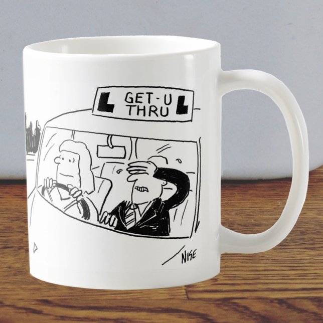 Driving Instructor or Examiner Cartoon Coffee Mug (Creator Uploaded)