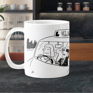 Driving Instructor or Examiner Cartoon Giant Coffee Mug