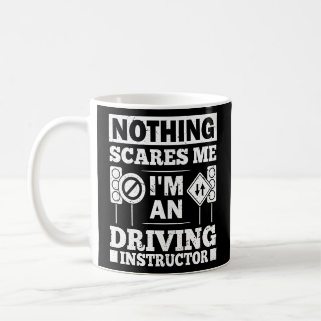 Driving Instructor School Lessons Driver Education Coffee Mug (Left)