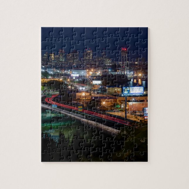 Driving into Boston Jigsaw Puzzle (Vertical)