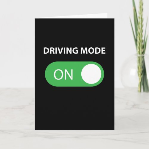 Driving Mode On 16 Year Old Driver Card