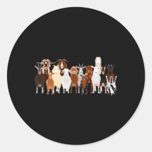 Driving My Husband Crazy One Goat At A Time Classic Round Sticker