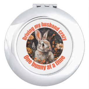 Driving My Husband Crazy... Rabbit Compact Mirror