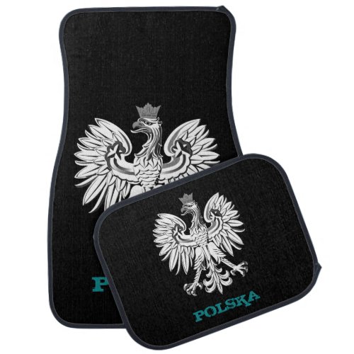 Driving Poland  Polish coat of arms  flag Car Floor Mat