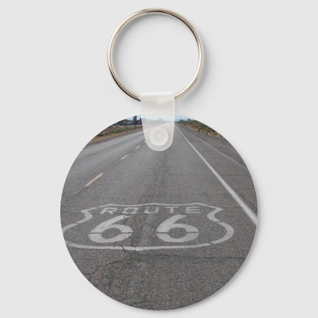 Driving Route 66 Keychain (Front)