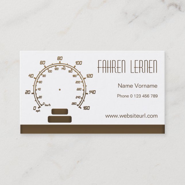 driving school business card (Front)