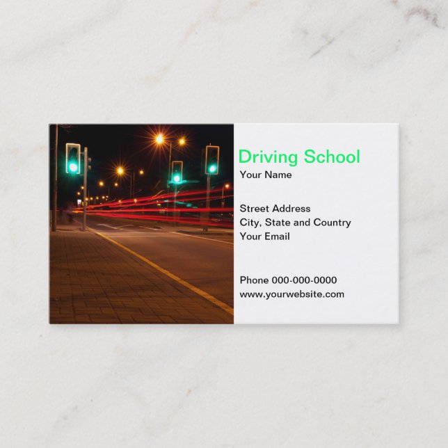 Driving School Business Card (Front)