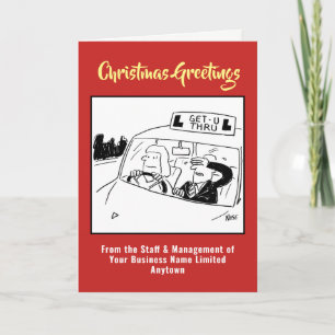 Driving School Driving Instructor Christmas Card