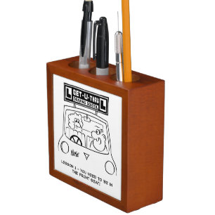 Driving School Theme Desk Tidy Desk Organizer