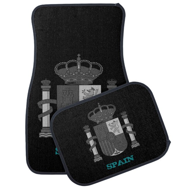 Driving Spain & Spanish coat of arms / flag Car Floor Mat (Set)