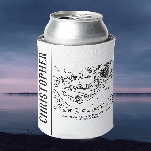 Driving Sports Car in Countryside with Hedgehog Can Cooler (Creator Uploaded)