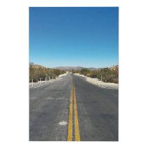 "Driving through Joshua Tree."