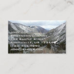 Driving Through the Snowy Sierra Nevada Mountains Business Card