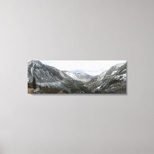 Driving Through the Snowy Sierra Nevada Mountains Canvas Print