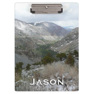 Driving Through the Snowy Sierra Nevada Mountains Clipboard