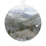 Driving Through the Snowy Sierra Nevada Mountains Ornament