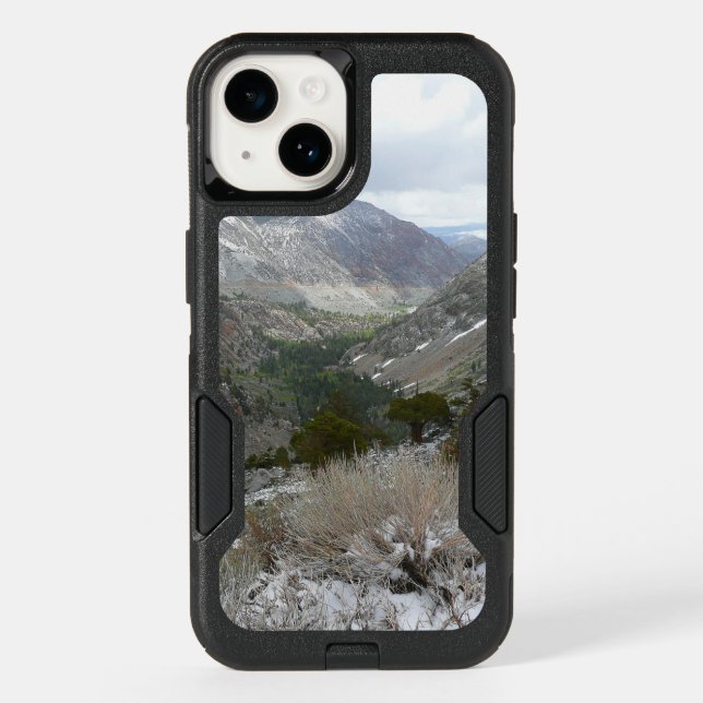 Driving Through the Snowy Sierra Nevada Mountains Otterbox iPhone Case (Back)