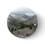 Driving Through the Snowy Sierra Nevada Mountains Pinback Button