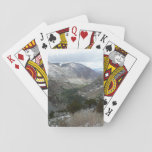 Driving Through the Snowy Sierra Nevada Mountains Poker Cards
