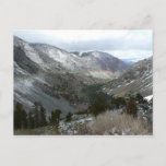 Driving Through the Snowy Sierra Nevada Mountains Postcard