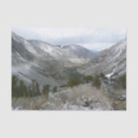 Driving Through the Snowy Sierra Nevada Mountains Tissue Paper