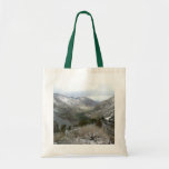 Driving Through the Snowy Sierra Nevada Mountains Tote Bag