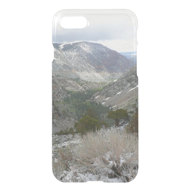 Driving Through the Snowy Sierra Nevada Mountains Uncommon iPhone Case (Back)