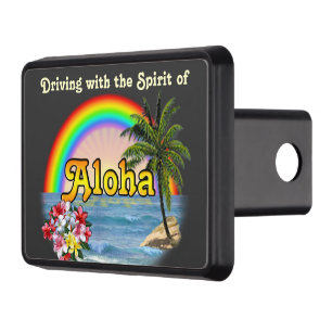 Driving with the Spirit of Aloha Hitch Cover