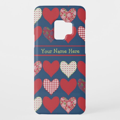 Droid RAZR Case to Personalize Hearts and Roses