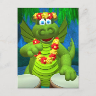 Drolly Dragons Drummer Postcard