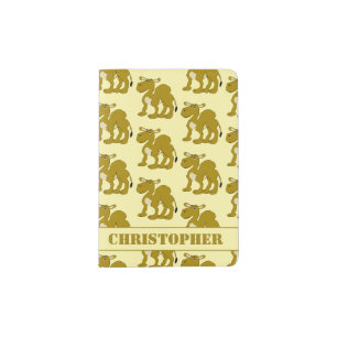 Dromedary Camel Design Personalised Passport Holder