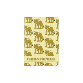Dromedary Camel Design Personalised Passport Holder