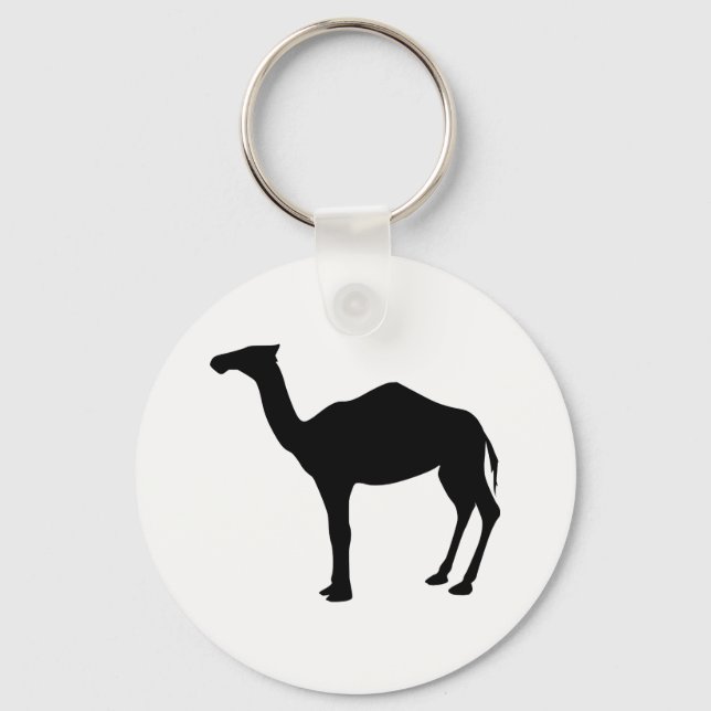 Dromedary Silhouette Keychain (Front)