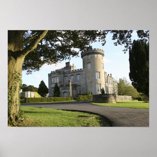 Dromoland Castle side entrance with no people Poster (Front)
