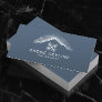 Drone Aerial Photography Dusty Blue Photographer Business Card