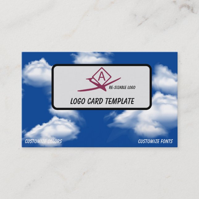 Drone Aeronautical Chart Pilot Clouds Business Card (Front)