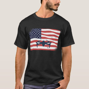 Drone American Flag Drone Pilot 1 T-Shirt
