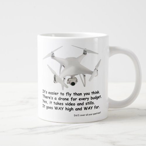Drone Answers Jumbo Mug