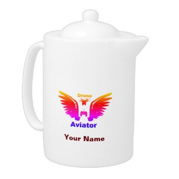 Drone Aviator Teapot by GKDStore at Zazzle