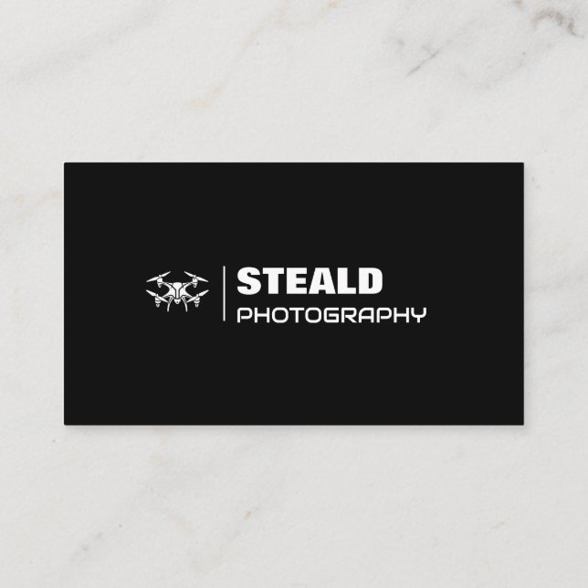 Drone Business Cards Black Color (Back)