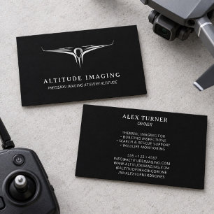 Drone Business Pilot Photography Cool Black       Card