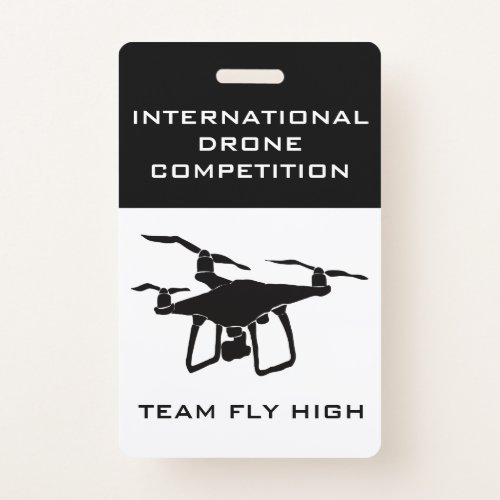 Drone Competition Name Tag Badge